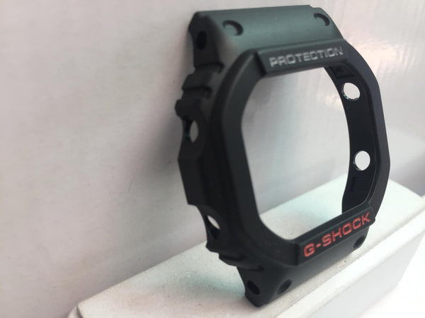 Casio Watch Parts DW-5600CL Original G-Shock Black Bezel/Shell w/Wht/Red Graphic