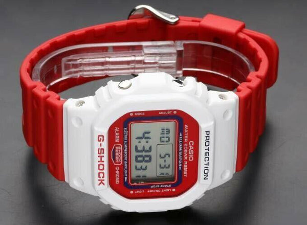 Casio Watchband DW-5600 E Red Strap. DW-5600 P-4, TB-4A. G-Shock band Red. 16mm