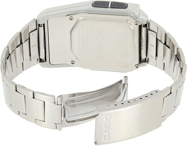 Casio Watchband Bracelet DBC-32. 22mm at Attachment, 25mm at Shoulder. All Steel