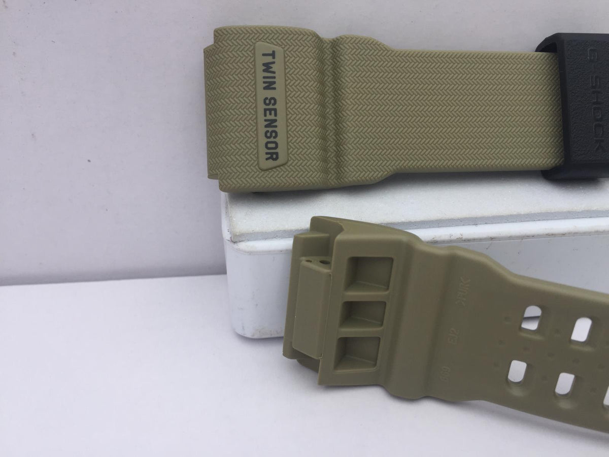 Casio Watchband GG-1000 Tan. Twin Sensor/Mud Resist Strap.