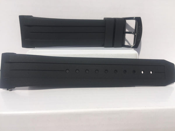 Citizen Watchband For Model AW1354. Original Form Fitted Black Rubber Strap