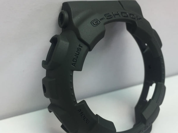 Casio Watch Parts GD-100 MS-3  Bezel/Shell Military Green. Original Casio Parts.