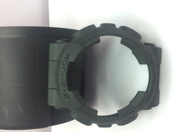 Casio Watch Parts GD-100 MS-3  Bezel/Shell Military Green. Original Casio Parts.