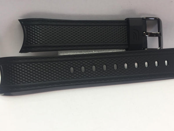 Casio Original Watchband ECB-900 PB-1A Black Resin Strap w/Pins.