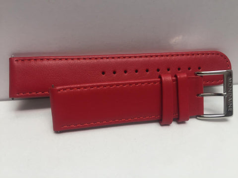 Mondaine Swiss Railways Watchband FE16620.30Q.3. Mens 20mm Red Stitched Leather.
