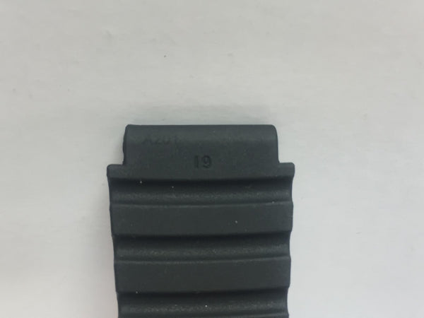 Luminox Band/Strap Black Rubber Navy Seals 0301 19mm Wide. Black Logo Buckle