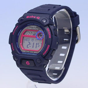 Casio Original Watchband BLX-102 -2  Dark Blue. For Baby G Tide Graph Watch