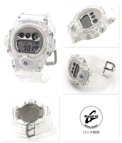 Casio Original Watchband BG-6900, BG-6903 Baby-G Clear Strap. Band