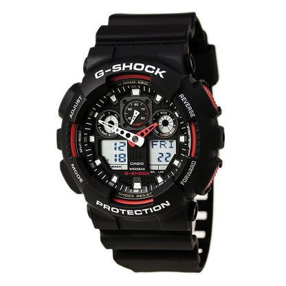 Casio Original Watch Parts Bezel/Shell for GA-100 -1A4. Black w/White Lettering.