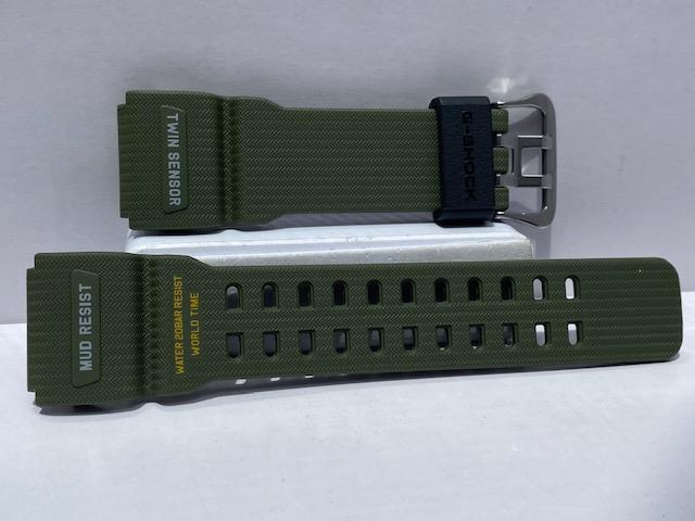 Casio Original Watchband for GG-1000 -1A3 Green Mud Resist Strap/Band.