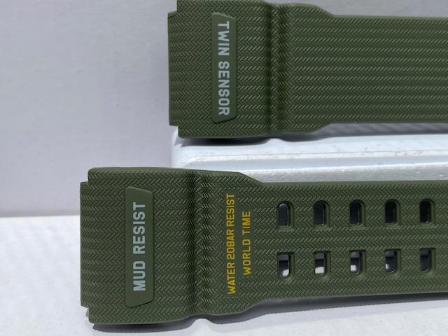 Casio Original Watchband for GG-1000 -1A3 Green Mud Resist Strap/Band.
