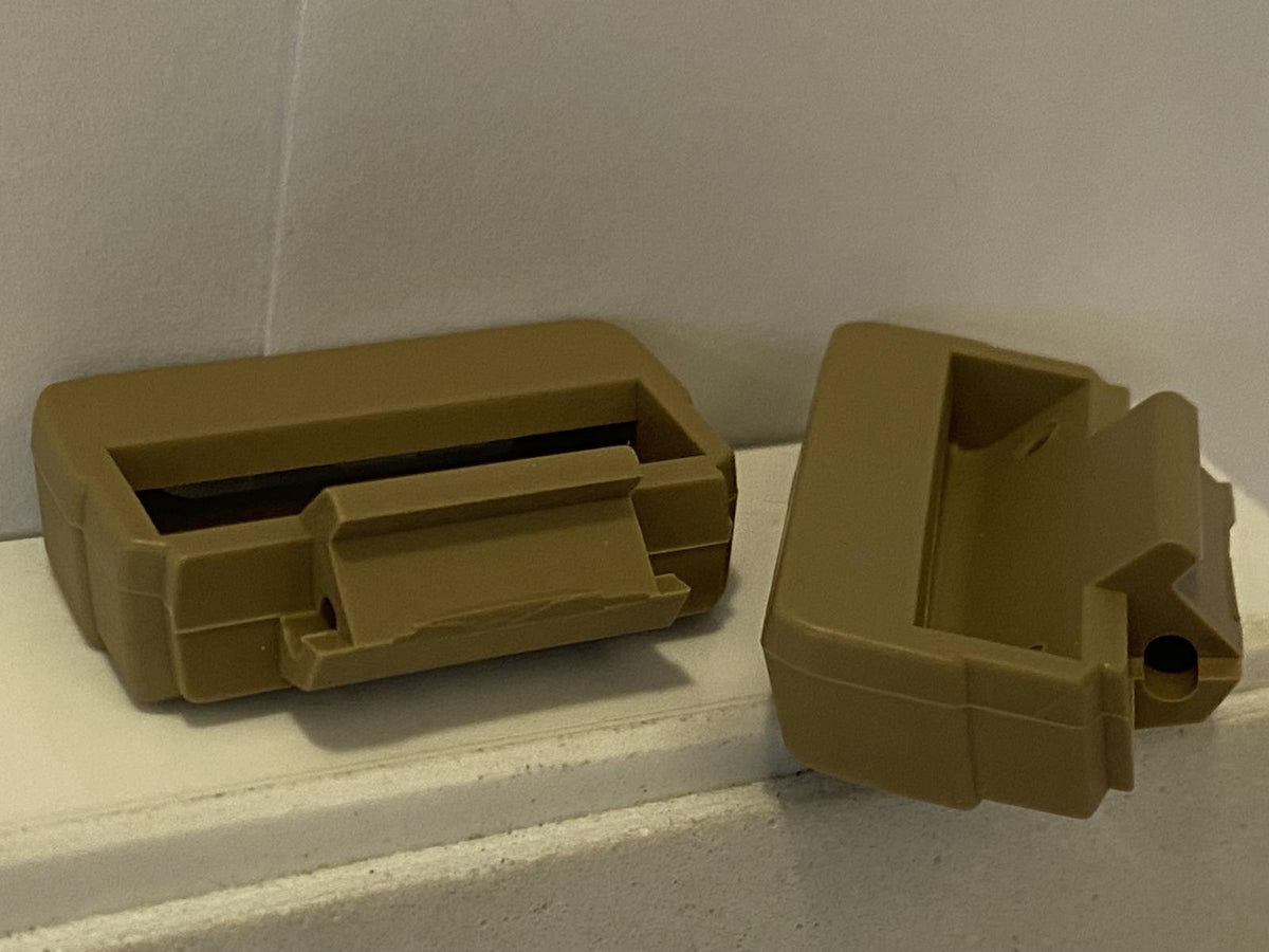 Casio Original Watch Parts DW-5600 LU-8 Pair Tan LoopThru Band Lugs w/Spring Bar
