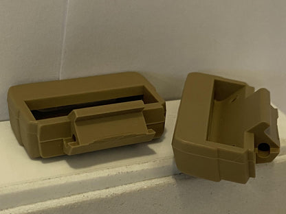 Casio Original Watch Parts DW-5600 LU-8 Pair Tan LoopThru Band Lugs w/Spring Bar