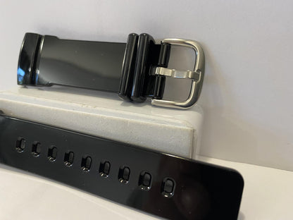 Casio Watchband BGA-190,BGA-195 Polished Black Baby-G Strap. Original Band.