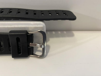 Casio Watchband DW-210 DW-240 DW-260 Black Strap Japan Silver Steel Buckle