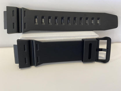 Casio Watchband Models: DW-291, W-737, AE-1500 Original Casio Strap Black Resin