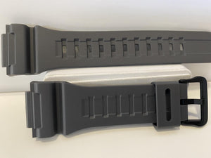 Casio Watchband Gray.Fits Model: W-735, W-736, AQ-S810, AE-Q110.Gray Resin Strap