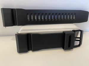 Casio Watchband GA-2200 Original All Black Resin G-Shock Strap With Attach Pins