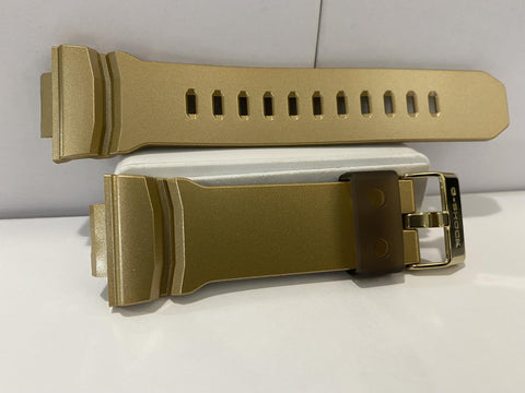 Casio Watchband GA-200 GD-9A Gold Tone: Original Casio Resin Strap and Buckle