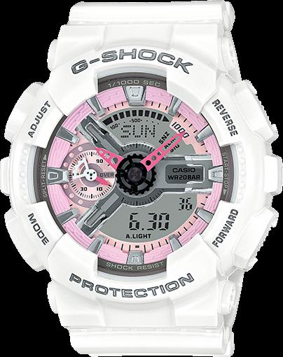 Casio Original Watch Parts White Bezel/Shell for GMAS110 MP-7A.GMA-S110 Gld Let.