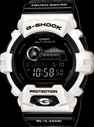 Casio Original Watch Parts White Bezel/Shell GWX-8900 B-7. Black Lettering