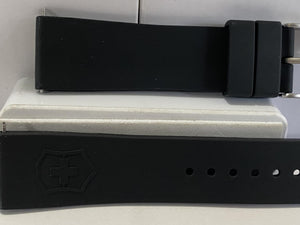 Swiss Army Original Watchband Men's 22mm All Rubber Swiss Made Steel Logo Buckle