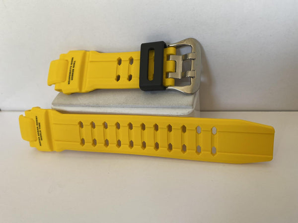 Casio Watchband GA-1000 -9B Yellow Twin Sensor Original Casio Resin Strap.