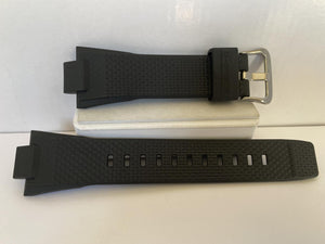 Casio Watchband GSTB-400 Original Casio Black Resin Strap With Spring Bars