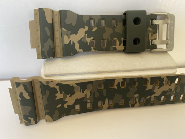Casio Original Watchband GA-100, GD-120 Military Camouflage Original Strap/Band