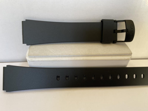Casio Original Watchband LW-204 Plain Black Resin Strap 18mm X 20mm (shoulder)