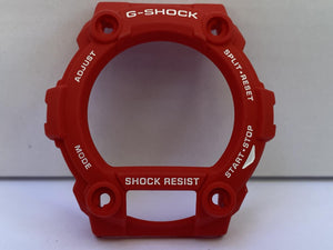 Casio Original Watch Parts. G-7900 A-4. Red Bezel/Shell. White Graphics