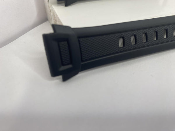 Casio Original Watchband Model W-756 Black Resin Strap.18mm wide X 24.5 Shoulder