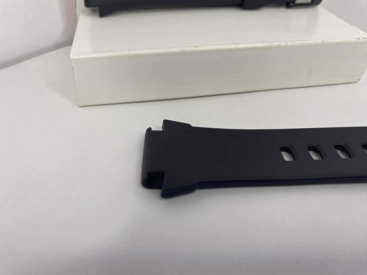 Casio Original Watchband Model W-756 Black Resin Strap.18mm wide X 24.5 Shoulder