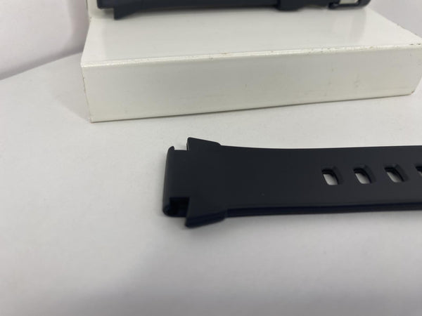 Casio Original Watchband Model W-756 Black Resin Strap.18mm wide X 24.5 Shoulder