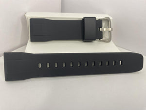 Casio Watchband PRG-650. Pro Trek Original Strap. Silicone Black. Underside Wht