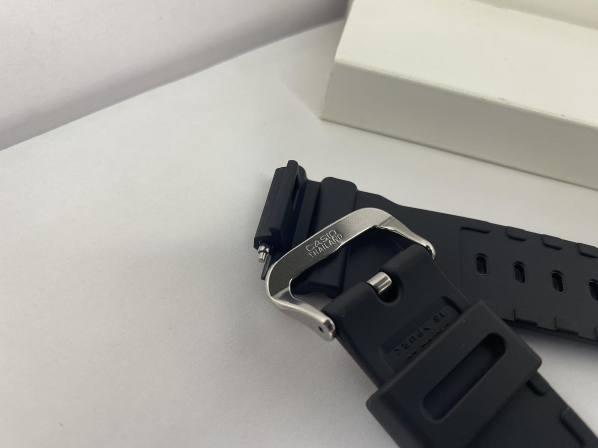 Casio Watchband GM-5600 and GM-6900 Original Black Resin Strap with Spring Bars