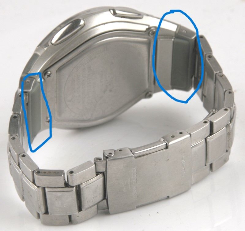 Casio Original Watchband Bracelet WVA-430 Steel Band Only. W/O Cover End Piece