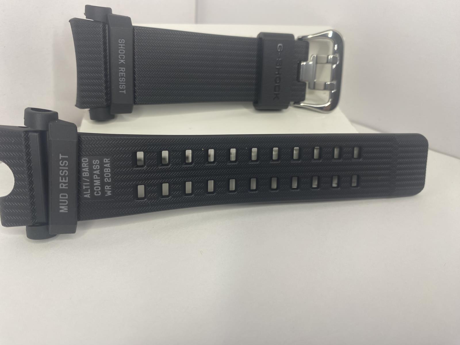 Casio Original Watchband Model GG-B100. MudMaster Black Resin Strap.