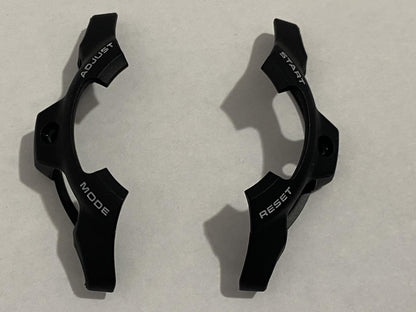 Casio Watch Parts GS-1001 Set Partial Bezels For 9H and 3H sides. Black