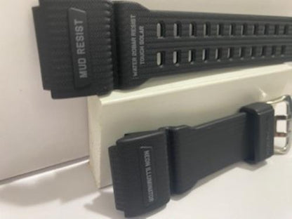 Casio Original Watchband Mod# GSG-100 -1A Black Resin Strap Mud Resist