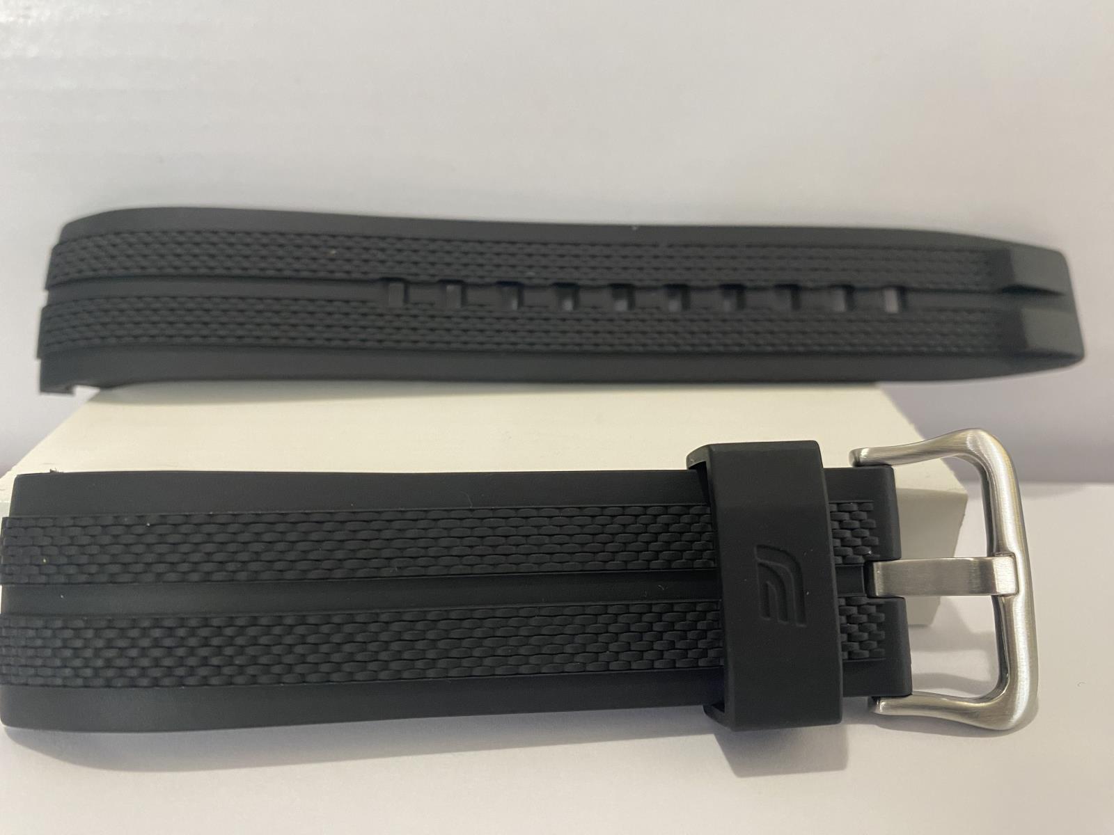 Casio Watchband EFR-557 Black Resin Strap. Original Casio Band w/pins