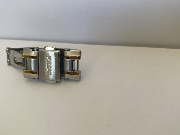 Pulsar Bracelet Clasp 12mm Deployment Push Button Release W/End Links VX82-X308