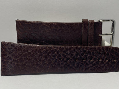 Kenneth Cole Original Leather Watchband 30mm Wide Brown With Attaching Pins