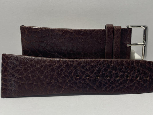 Kenneth Cole Original Leather Watchband 30mm Wide Brown With Attaching Pins