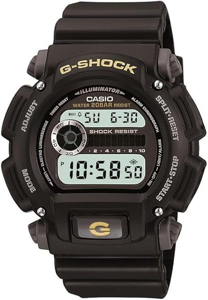 Casio Original Watch Parts Bezel/Shell DW-9052 -1B Black w/Gold/White Lettering.