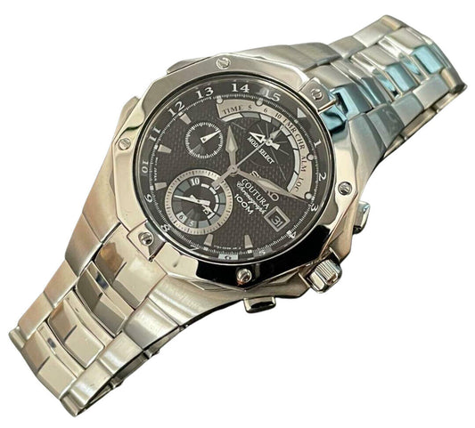Seiko Coutura Men's Black Watch - SPC015
