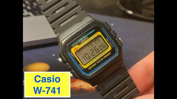 Casio Watch Model W-741 New w/Box, Instruction Manual, Warranty